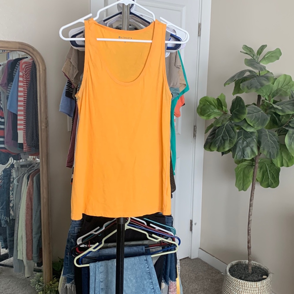 Athleta marigold basic tank (daily ?) size small